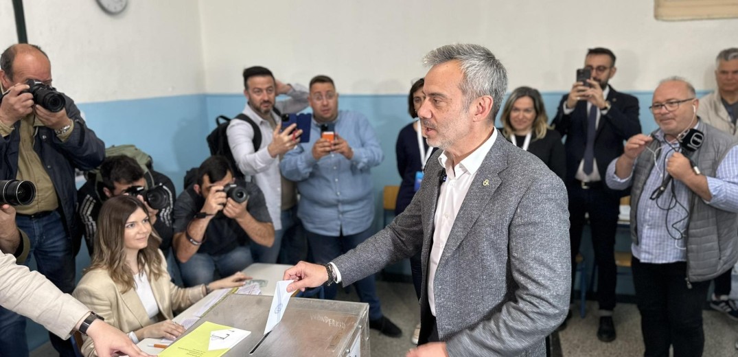 Ψήφισε ο δήμαρχος Θεσσαλονίκης Κωνσταντίνος Ζέρβας (φωτ, βίντεο)