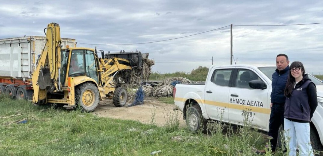 Δέλτα Αξιού: Είκοσι τόνοι από δίχτυα μυδοκαλλιεργητών στάλθηκαν για Ανακύκλωση