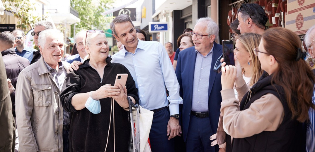 Την κεντρική αγορά στο Μαρούσι επισκέφτηκε ο πρωθυπουργός Κ. Μητσοτάκης