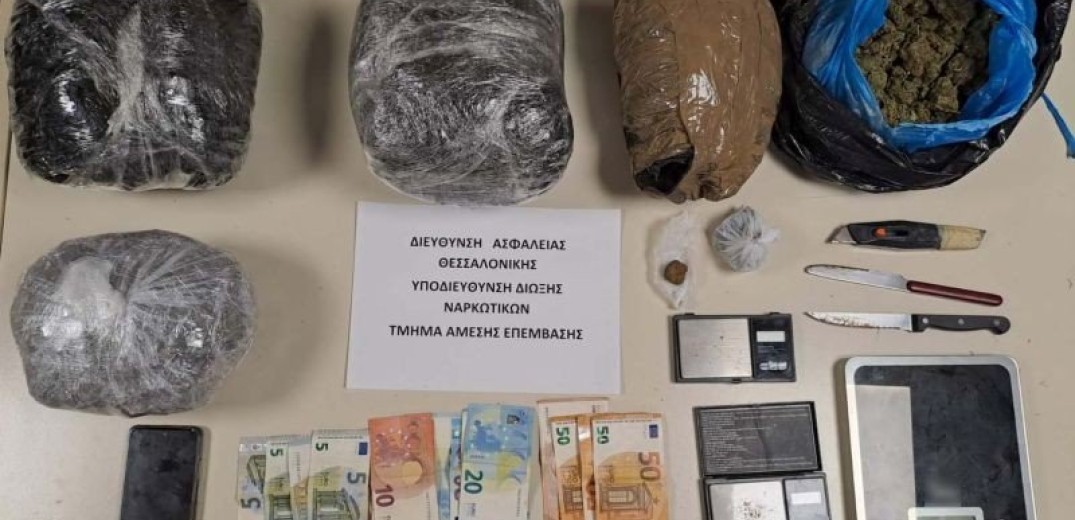 Θεσσαλονίκη: Συνελήφθη 29χρονος με περισσότερα από τρία κιλά κάνναβη