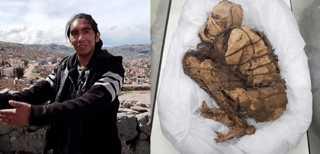 Ντελιβεράς στο Περού μετέφερε στην τσάντα του μία... μούμια 600-800 ετών (βίντεο)