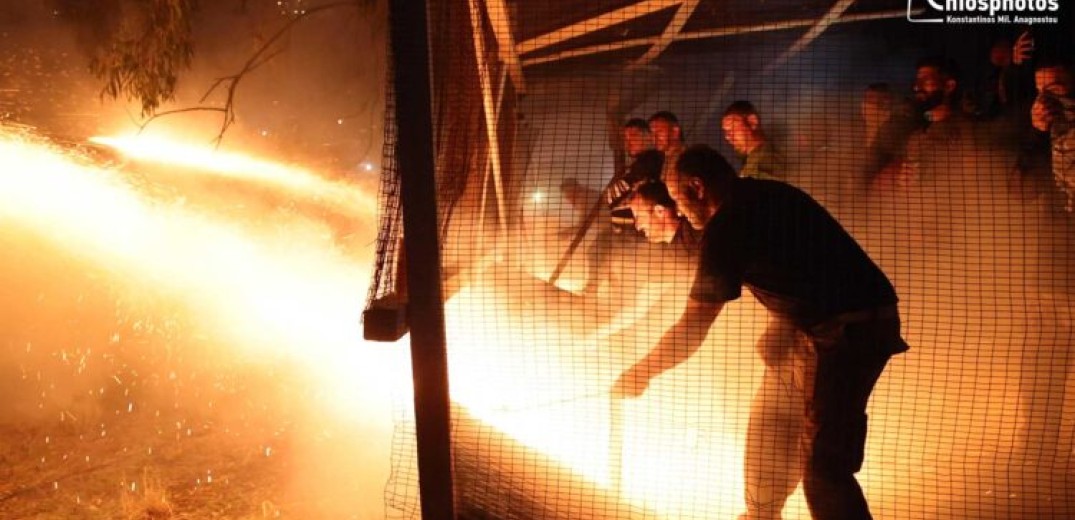 Χίος: «Σβήνει» ο ρουκετοπόλεμος στον Βροντάδο ως ένδειξη διαμαρτυρίας στην αστυνομοκρατία