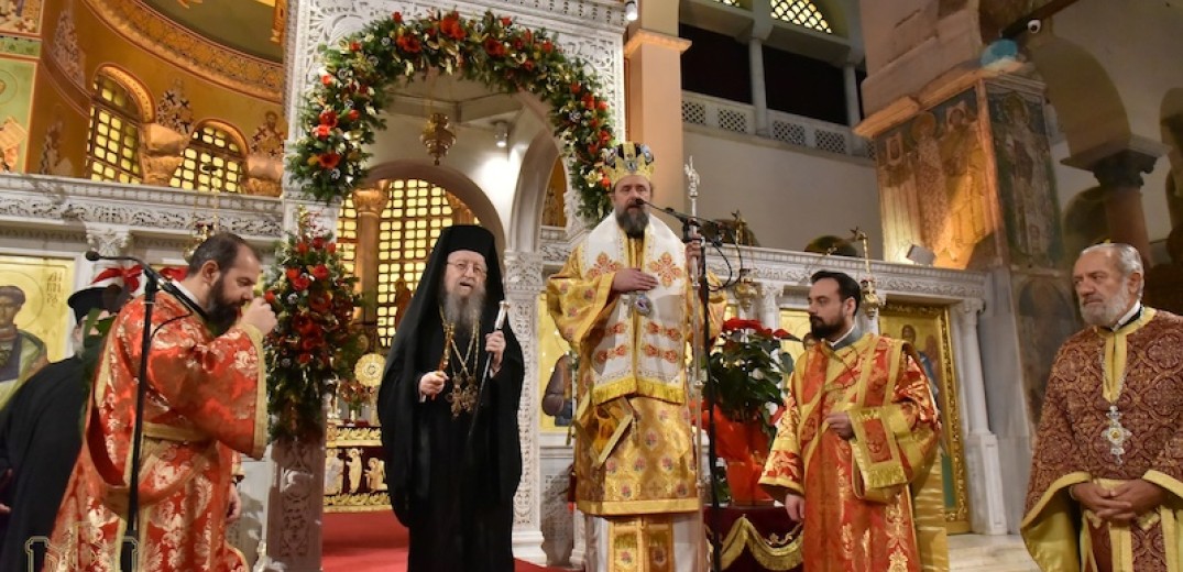 Θεσσαλονίκη: Άνθιμος και Φιλόθεος συλλειτούργησαν στον Άγιο Δημήτριο (βίντεο)
