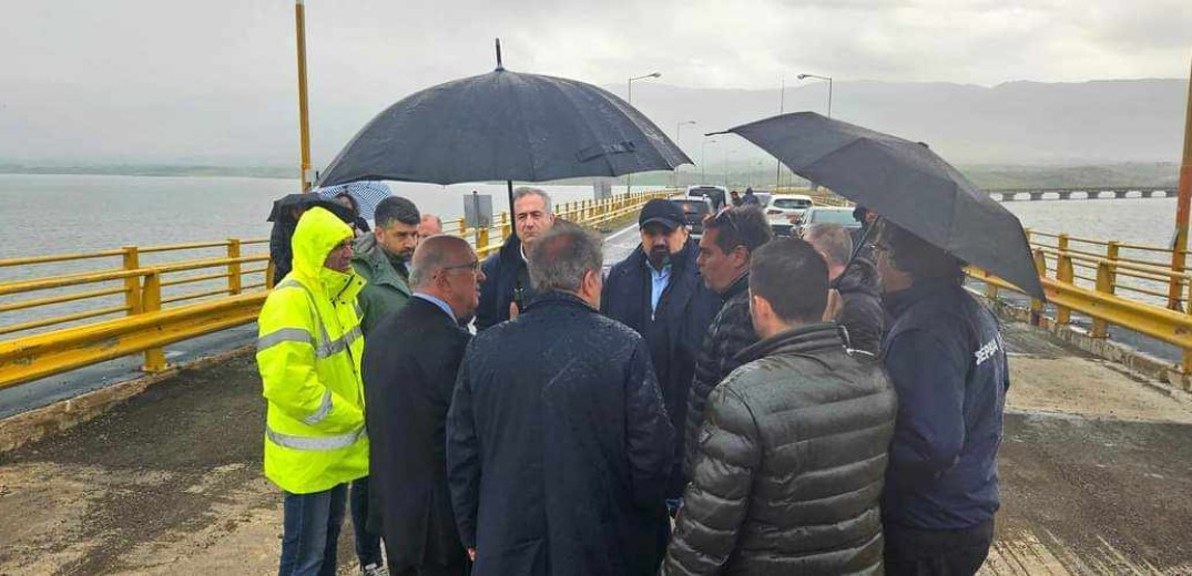 Κοζάνη: Στις εργασίες αποκατάστασης της Υψηλής Γέφυρας Σερβίων ο Χρ. Τριαντόπουλος