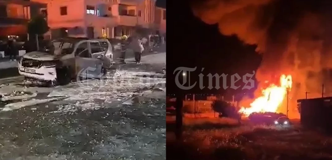 Κύπρος: Ανάσταση με επεισόδια και επίθεση σε αστυνομικούς - Έκαψαν περιπολικό (βίντεο, φωτ.)