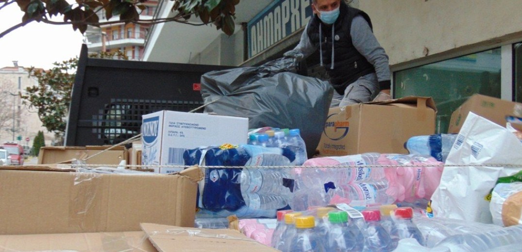 Αποστολή τροφίμων στους σεισμόπληκτους από τον δήμο Γρεβενών